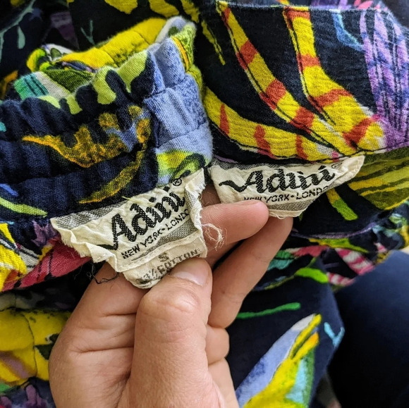 Vintage 1970 Adini Indian Cotton Gauze Bohemian Hippy Two Piece Set Skirt Top S - Picture 7 of 7